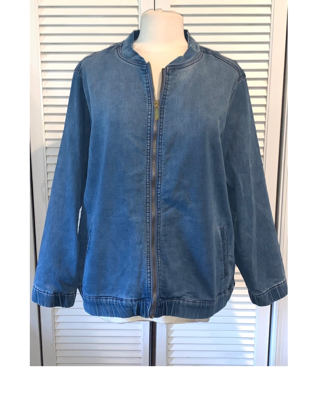 Skinny Girl Denim Zip up Jacket Women’s size 2X